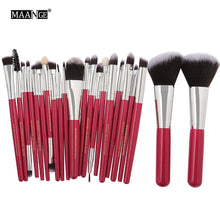 Load image into Gallery viewer, MAANGE 20/22Pcs Beauty Makeup Brushes Set Cosmetic Foundation Powder Blush Eye Shadow Lip Blend Make Up Brush Tool Kit Maquiagem