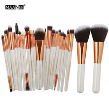 Load image into Gallery viewer, MAANGE 20/22Pcs Beauty Makeup Brushes Set Cosmetic Foundation Powder Blush Eye Shadow Lip Blend Make Up Brush Tool Kit Maquiagem