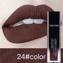 Load image into Gallery viewer, 24 Color Liquid Lipstick Waterproof Makeup Long Lasting Mate Make Up Nude Lip Gloss Red Purple Blue Black Ultra Matte Lipsticks