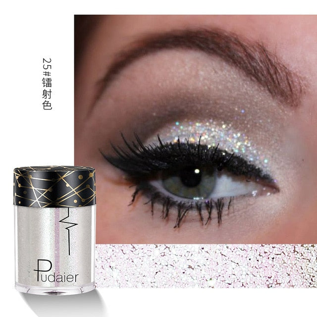 Pudaier Pudaier New Diamond Shines Sparkles Eyeshadow Sequin Glitter Makeup for Eyes Face Easy to Wear Keep Professional Beauty