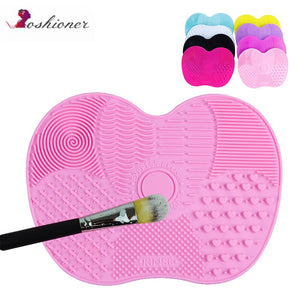1 Pcs Makeup Brush Cleaning  Silicone Brush Cleaner Make Up Brush Glove Washing Little Scrubber Board Pad Cosmetic Tool