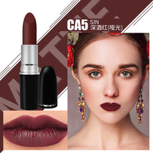 Load image into Gallery viewer, Top Quality Matte Lipstick Metal Tube Waterproof Lips Brand Makeup Long-lasting Lipstick Red Nude Marrakesh Chili Diva Lipstick
