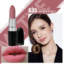 Load image into Gallery viewer, Top Quality Matte Lipstick Metal Tube Waterproof Lips Brand Makeup Long-lasting Lipstick Red Nude Marrakesh Chili Diva Lipstick