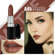 Load image into Gallery viewer, Top Quality Matte Lipstick Metal Tube Waterproof Lips Brand Makeup Long-lasting Lipstick Red Nude Marrakesh Chili Diva Lipstick
