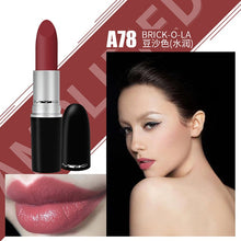 Load image into Gallery viewer, Top Quality Matte Lipstick Metal Tube Waterproof Lips Brand Makeup Long-lasting Lipstick Red Nude Marrakesh Chili Diva Lipstick