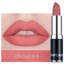 Load image into Gallery viewer, Hot Nude Color Matte Lipstick Vitamin Lip Stick Nutritious Moisturizer Pumpkin Color Luxury Women Batom Mate Makeup HANDAIYAN