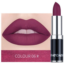 Load image into Gallery viewer, Hot Nude Color Matte Lipstick Vitamin Lip Stick Nutritious Moisturizer Pumpkin Color Luxury Women Batom Mate Makeup HANDAIYAN