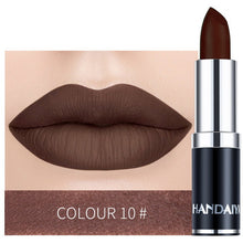 Load image into Gallery viewer, Hot Nude Color Matte Lipstick Vitamin Lip Stick Nutritious Moisturizer Pumpkin Color Luxury Women Batom Mate Makeup HANDAIYAN