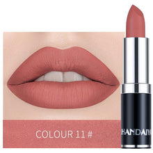 Load image into Gallery viewer, Hot Nude Color Matte Lipstick Vitamin Lip Stick Nutritious Moisturizer Pumpkin Color Luxury Women Batom Mate Makeup HANDAIYAN