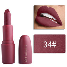Load image into Gallery viewer, Hot Nude Color Matte Lipstick Vitamin Lip Stick Nutritious Moisturizer Pumpkin Color Luxury Women Batom Mate Makeup HANDAIYAN