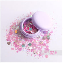 Load image into Gallery viewer, Focal lure super glitter eyeshadow festival makeup shimmer and shine face jewels pigment body face eye glitter sequin paillettes