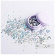 Load image into Gallery viewer, Focal lure super glitter eyeshadow festival makeup shimmer and shine face jewels pigment body face eye glitter sequin paillettes