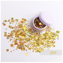 Load image into Gallery viewer, Focal lure super glitter eyeshadow festival makeup shimmer and shine face jewels pigment body face eye glitter sequin paillettes