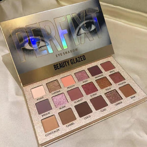 Beauty Glazed 18 Color Nude Shining Eyeshadow Palette Makeup Glitter Pigment Smoky Eye Shadow Pallete Waterproof Cosmetics