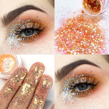 Load image into Gallery viewer, Pudaier Eye Holographic Eyeshadow Sequin Laser Pigment Glitter Eyeshadow Gel Shimmer Metallic Powder Eyeshadow Palette Makeup