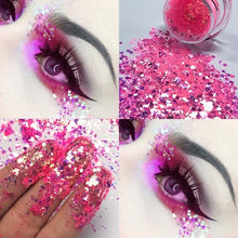 Load image into Gallery viewer, Pudaier Eye Holographic Eyeshadow Sequin Laser Pigment Glitter Eyeshadow Gel Shimmer Metallic Powder Eyeshadow Palette Makeup