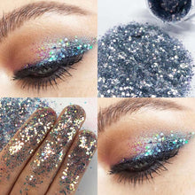 Load image into Gallery viewer, Pudaier Eye Holographic Eyeshadow Sequin Laser Pigment Glitter Eyeshadow Gel Shimmer Metallic Powder Eyeshadow Palette Makeup