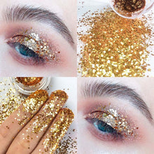 Load image into Gallery viewer, Pudaier Eye Holographic Eyeshadow Sequin Laser Pigment Glitter Eyeshadow Gel Shimmer Metallic Powder Eyeshadow Palette Makeup