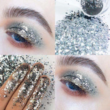 Load image into Gallery viewer, Pudaier Eye Holographic Eyeshadow Sequin Laser Pigment Glitter Eyeshadow Gel Shimmer Metallic Powder Eyeshadow Palette Makeup