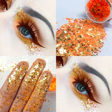 Load image into Gallery viewer, Pudaier Eye Holographic Eyeshadow Sequin Laser Pigment Glitter Eyeshadow Gel Shimmer Metallic Powder Eyeshadow Palette Makeup